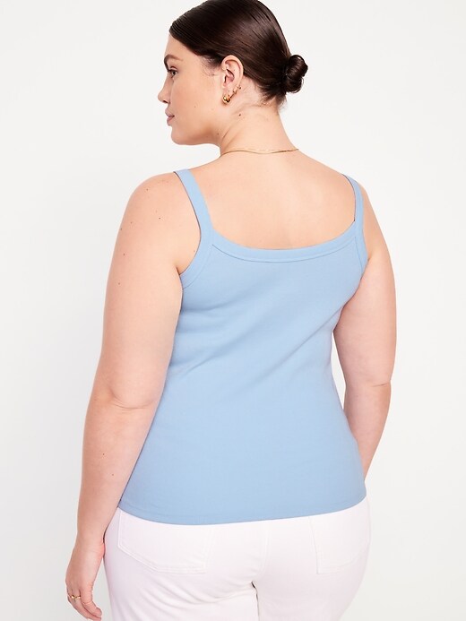 Image number 8 showing, Fitted Rib-Knit Tank Top