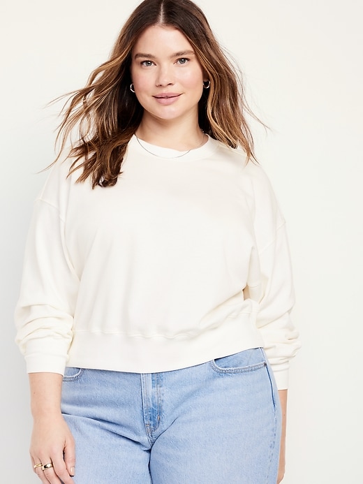 Image number 7 showing, French-Terry Drop-Shoulder Sweatshirt
