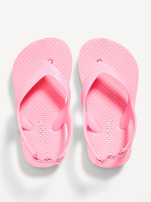 View large product image 1 of 1. Flip-Flop Sandals for Toddler Girls (Partially Plant-Based)