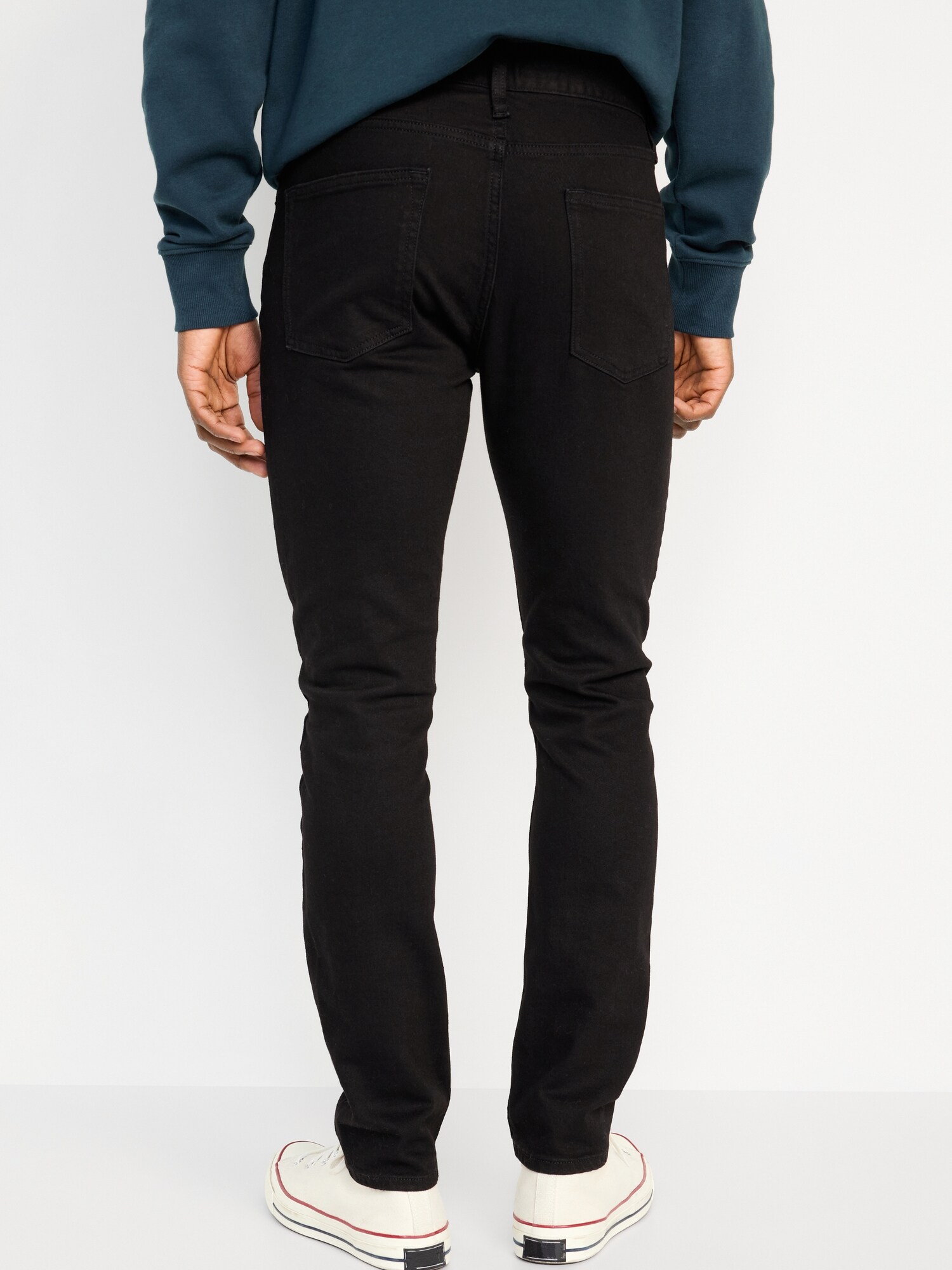 Мужские джинсы Old Navy Slim Built-In-Flex, цвет: Чёрный — фото 2