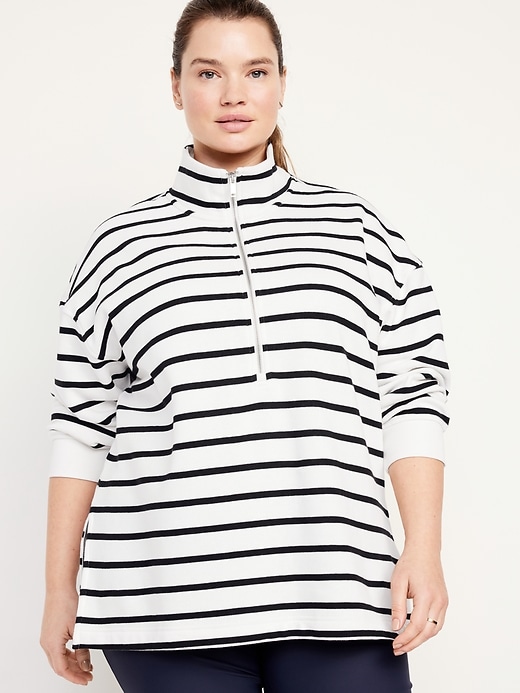 Oversized Half-Zip Pullover Tunic for Women | Old Navy