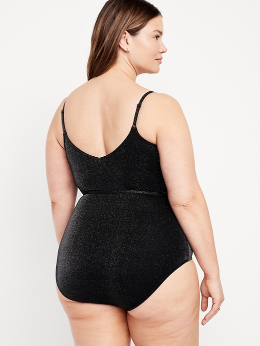 Image number 8 showing, Shine Wrap-Front Swimsuit