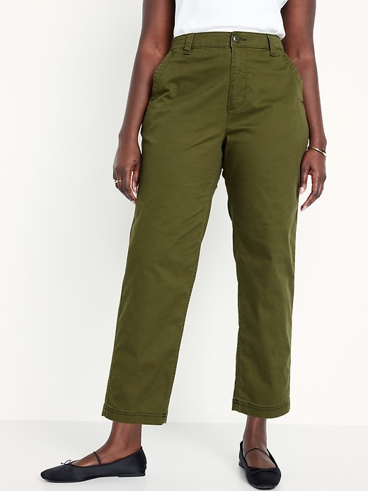 Old Navy High-Waisted OGC Chino Cropped Workwear Pants for Women - ShopStyle