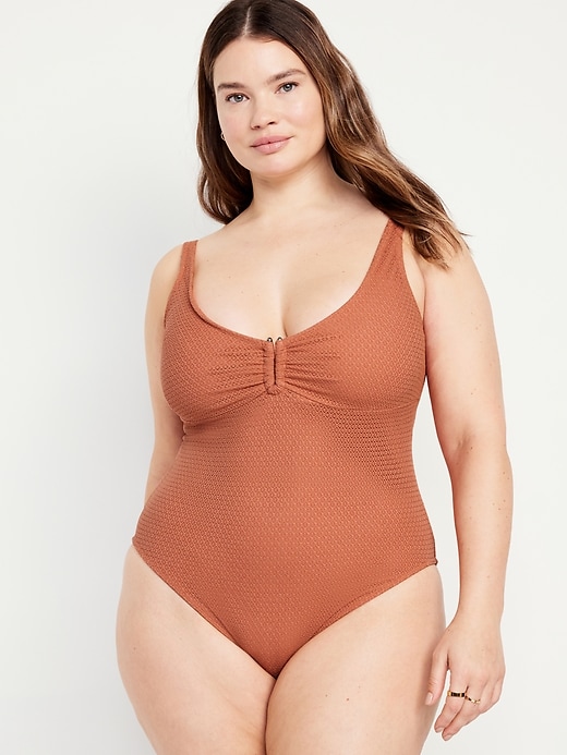 Image number 7 showing, Crochet One-Piece Swimsuit