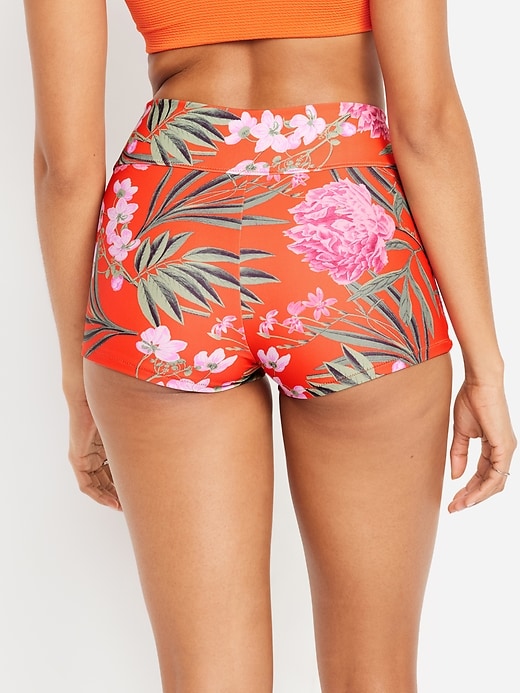 High-Waisted Matte Swim Shorts -- 2-inch inseam | Old Navy