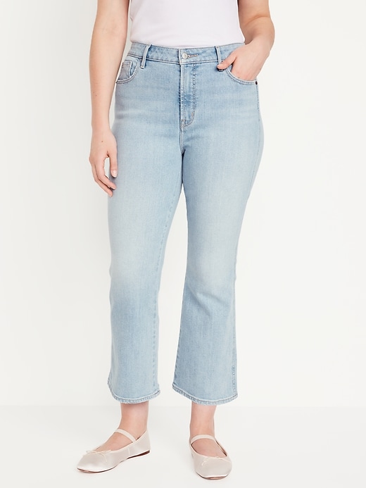 Image number 5 showing, High-Waisted 90&#39;s Crop Flare Jeans
