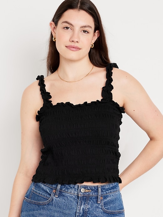 Image number 5 showing, Fitted Smocked Tank Top