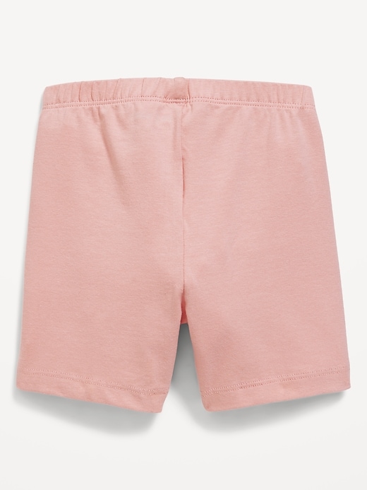View large product image 2 of 2. Jersey-Knit Biker Shorts for Toddler Girls