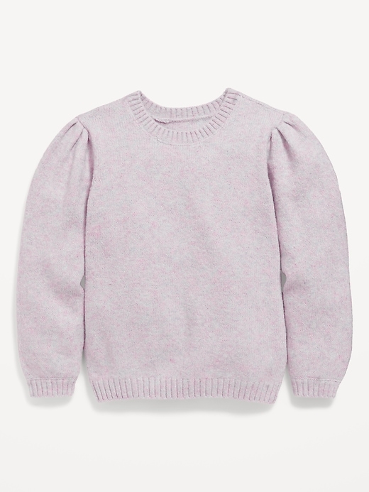 View large product image 1 of 2. Cozy Puff-Sleeve Sweater for Toddler Girls