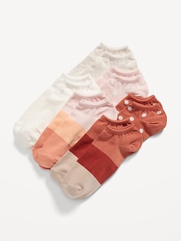 Old Navy Ankle Socks 6-Pack For Women red - 571368013