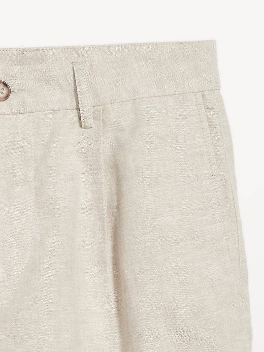 Image number 6 showing, Slim Linen-Blend Chino Shorts -- 7-inch inseam