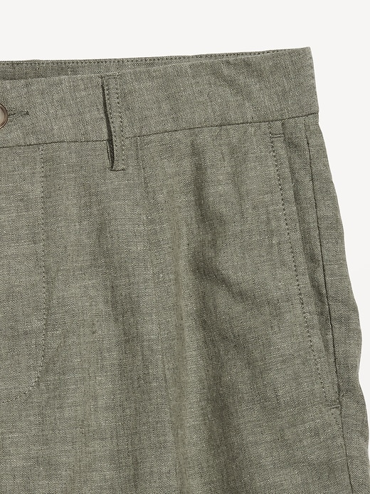 Image number 3 showing, Slim Linen-Blend Chino Shorts -- 7-inch inseam