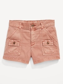 View large product image 4 of 5. Cargo-Pocket Twill Shorts for Girls