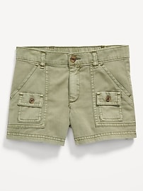 View large product image 4 of 4. Cargo-Pocket Twill Shorts for Girls