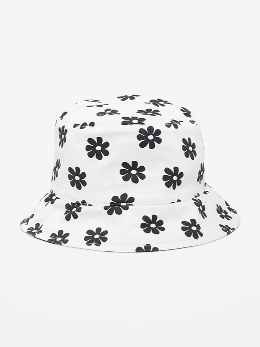 View large product image 1 of 2. Reversible Twill Bucket Hat for Girls