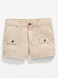 View large product image 4 of 4. Cargo-Pocket Twill Shorts for Girls