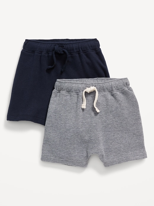 View large product image 1 of 1. Thermal-Knit Pull-On Shorts 2-Pack for Baby