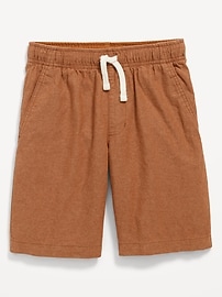 View large product image 4 of 4. Knee Length Linen-Blend Shorts for Boys