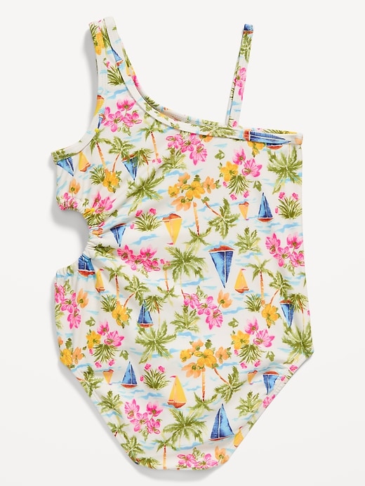 View large product image 2 of 4. Side Cutout One-Piece Swimsuit for Toddler Girls