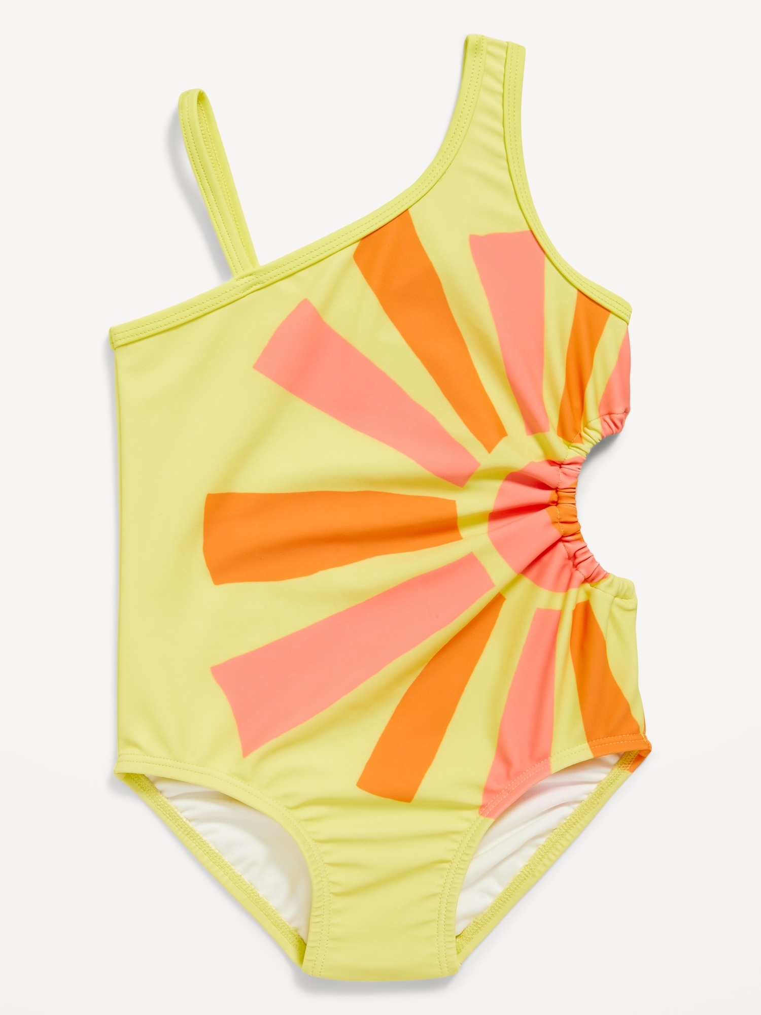 Side Cutout One-Piece Swimsuit for Toddler Girls Hot Deal