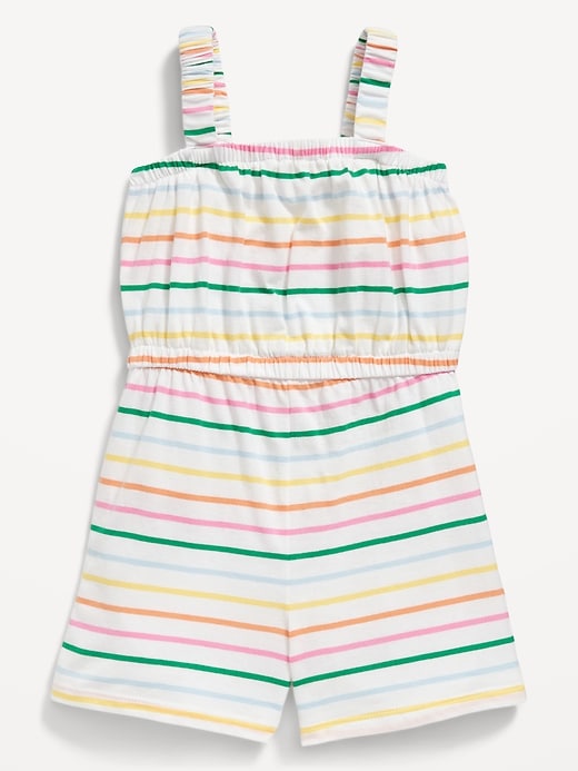 View large product image 1 of 1. Printed Sleeveless Romper for Toddler Girls