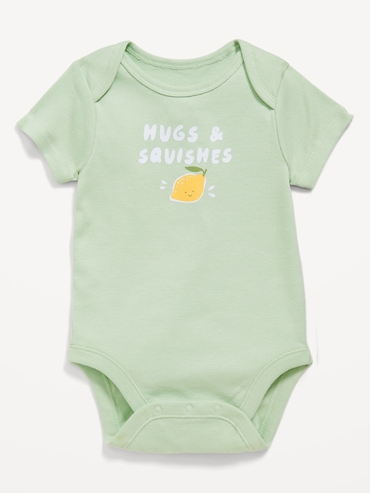 View large product image 1 of 2. Unisex Graphic Bodysuit for Baby