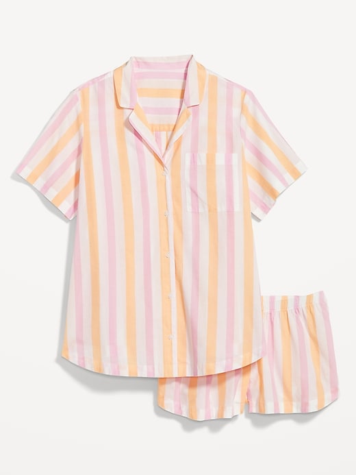 Image number 6 showing, Maternity Poplin Pajama Set