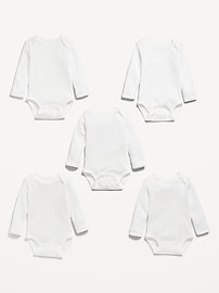 Image number 2 showing, Unisex Bodysuit 5-Pack for Baby