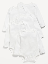 Image number 1 showing, Unisex Bodysuit 5-Pack for Baby