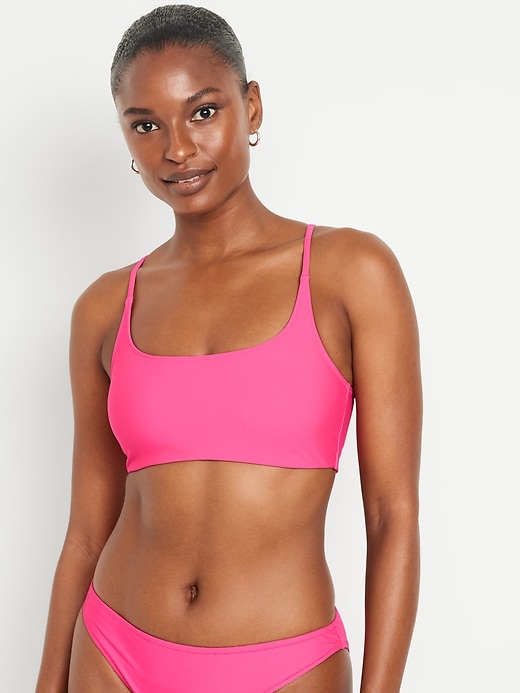 Image number 1 showing, Scoop-Neck Bikini Swim Top