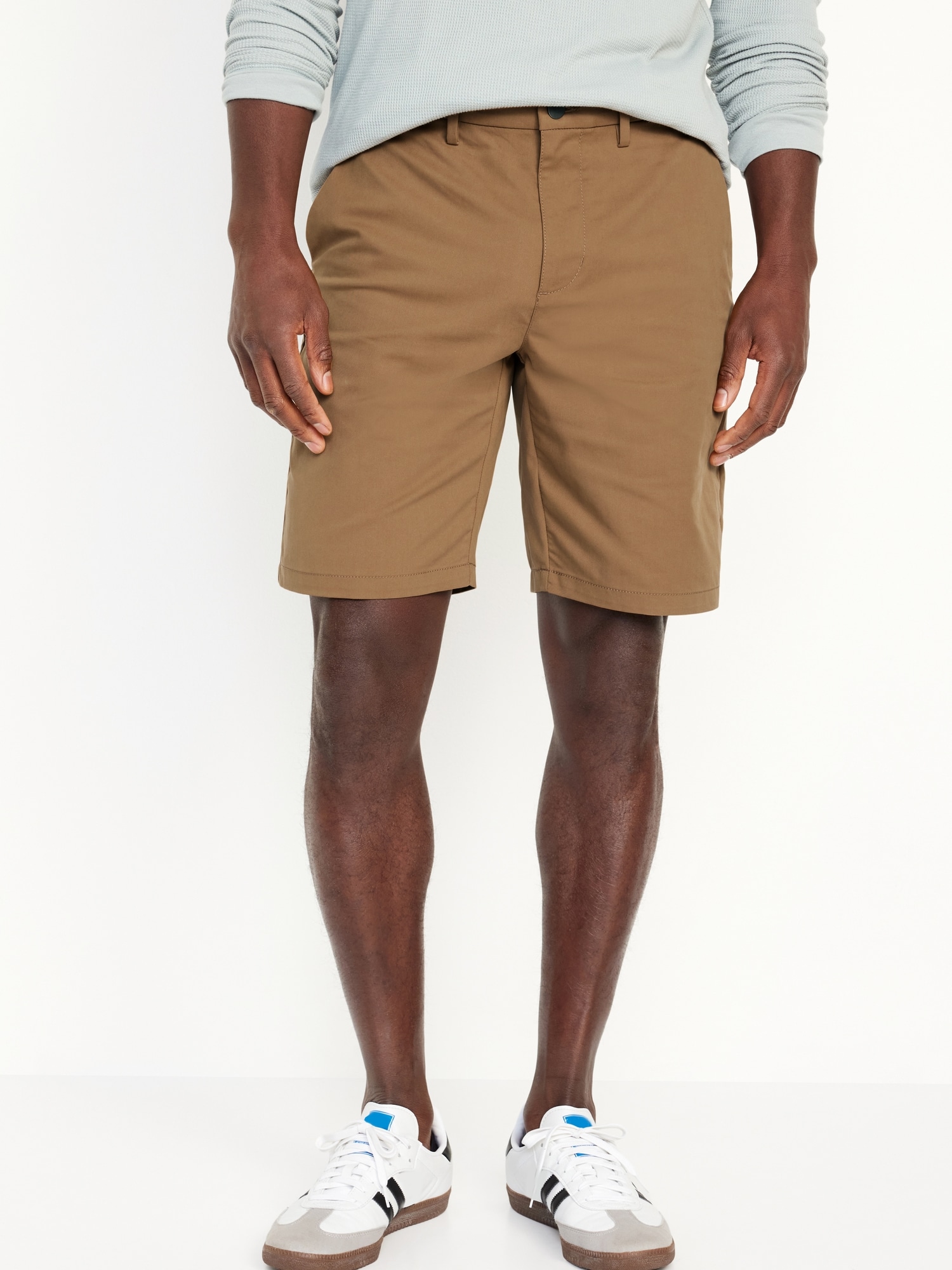 Slim Built-In Flex Chino Shorts -- 9-inch inseam