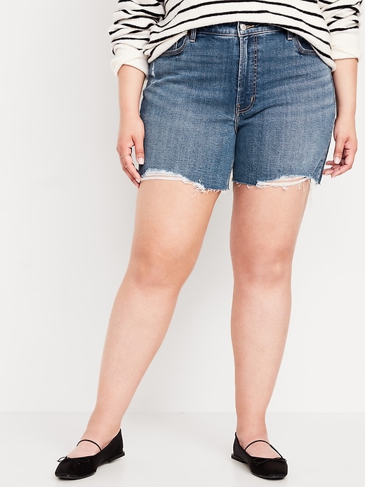 Image number 7 showing, High-Waisted OG Jean Shorts -- 5-inch inseam