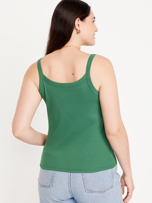 Image number 6 showing, Fitted Rib-Knit Tank Top