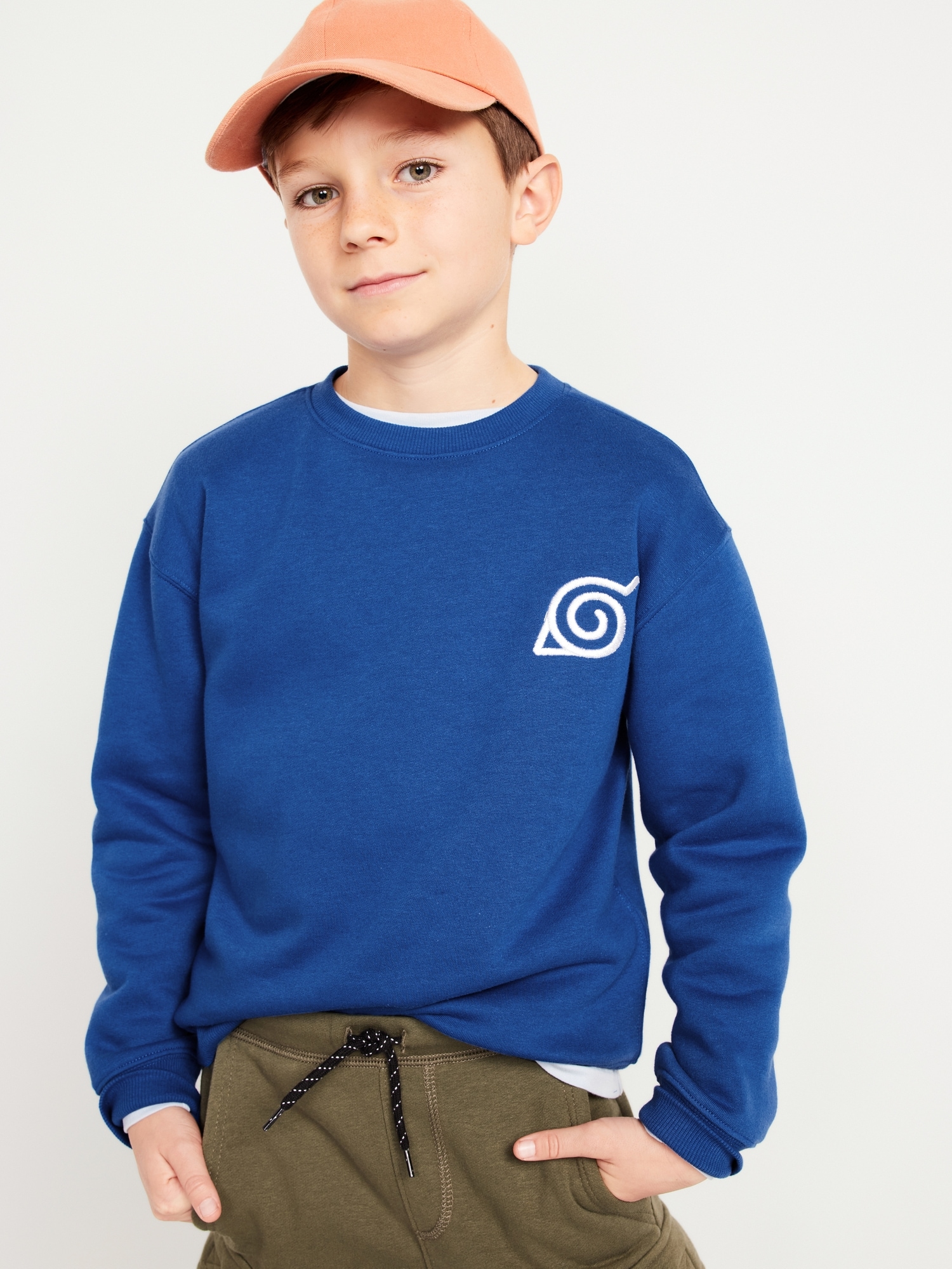 Ovadia & Sons Graphic Print Crew Neck Sweatshirt - Blue Sweatshirts &  Hoodies, Clothing - WOVAD22280