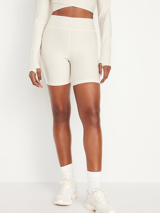 Image number 1 showing, Extra High-Waisted Cloud+ Biker Shorts -- 6-inch inseam