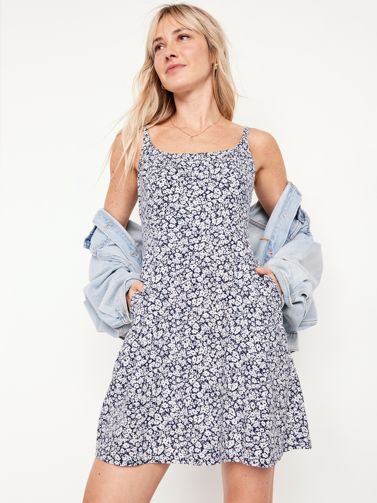 Fit & Flare Cami Mini Dress | Old Navy