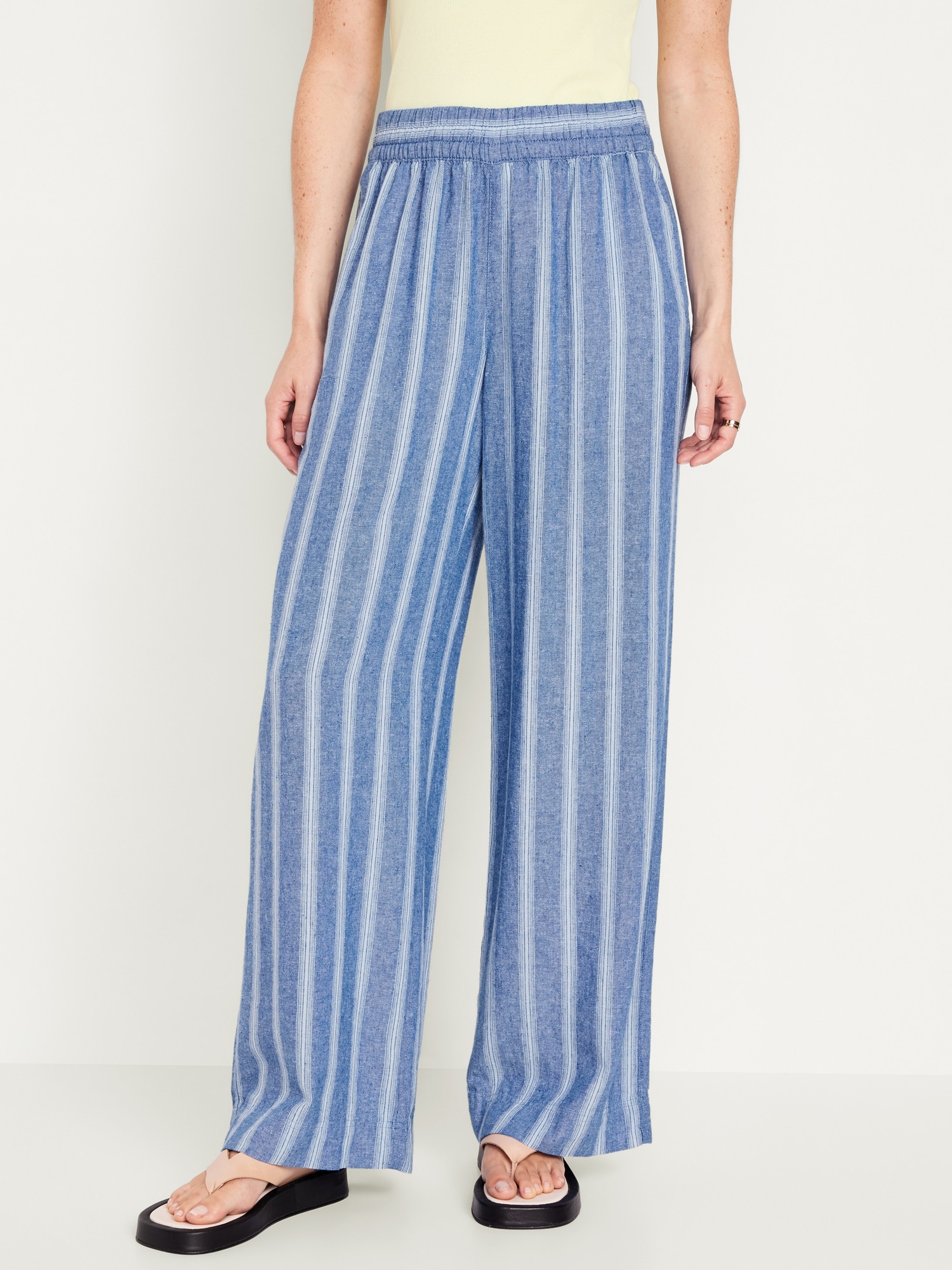 Cotton canvas palazzo trousers | Moschino Official Store