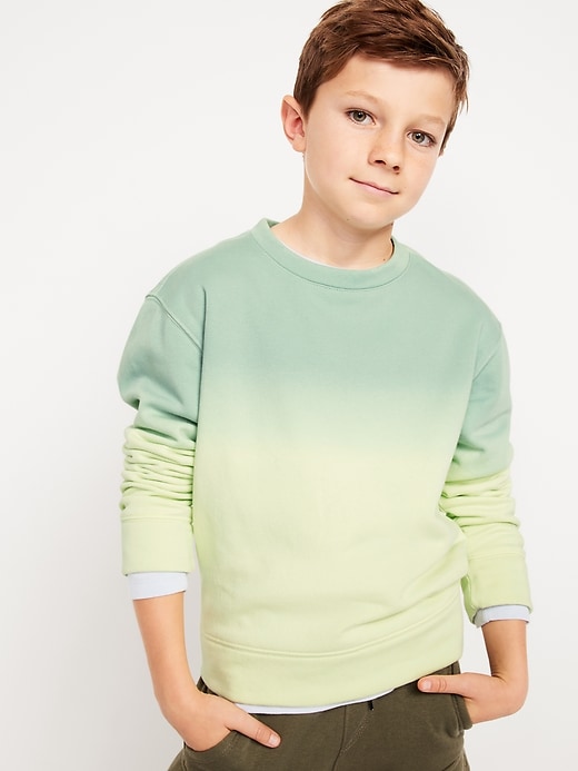 View large product image 1 of 3. Dip-Dye Crew-Neck Sweatshirt for Boys