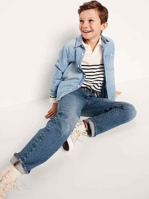 Image number 3 showing, Straight-Leg Built-In Flex Jeans for Boys