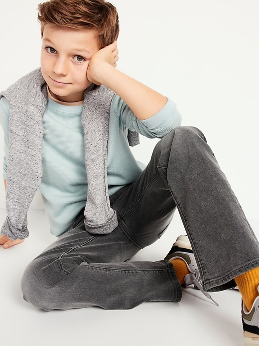 Image number 3 showing, Straight-Leg Built-In Flex Jeans for Boys