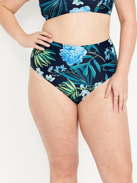 Image number 5 showing, High-Waisted French-Cut Bikini Swim Bottoms