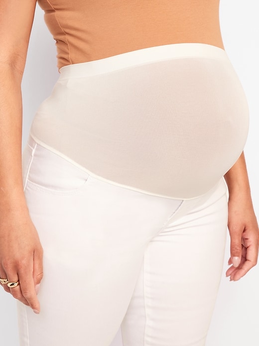 Image number 5 showing, Maternity Full-Panel Wow Straight Jeans