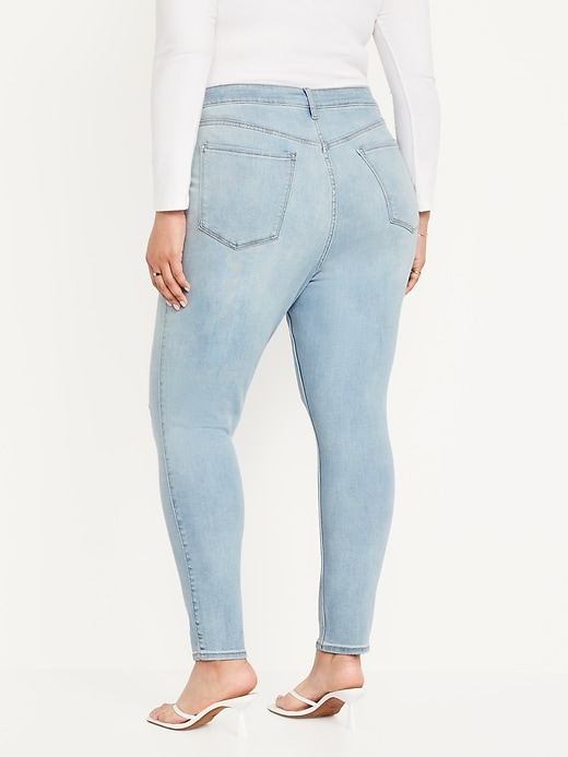 Image number 8 showing, Extra High-Waisted Rockstar 360° Stretch Super-Skinny Jeans