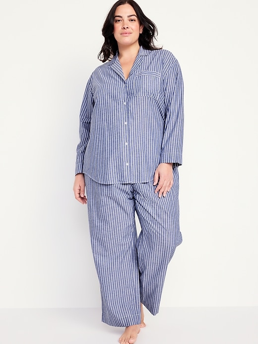 Image number 7 showing, Poplin Pajama Pant Set