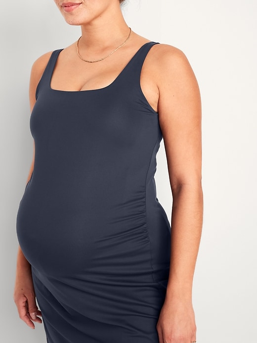 Image number 8 showing, Maternity Sleeveless PowerSoft Mini Skort Dress