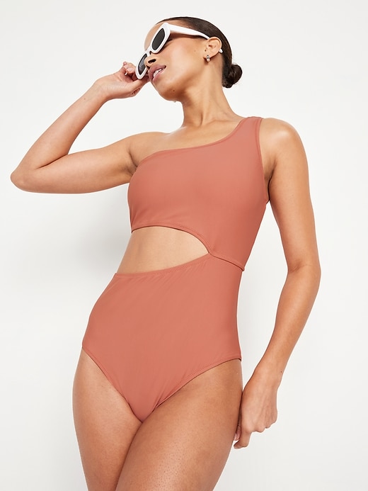 Image number 3 showing, Side Cutout One-Piece Swimsuit