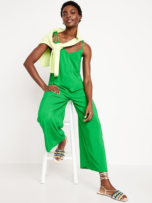 Image number 3 showing, Sleeveless Wide-Leg Jumpsuit