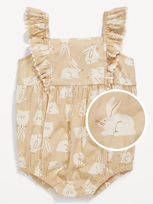 View large product image 1 of 2. Ruffled One-Piece Romper for Baby
