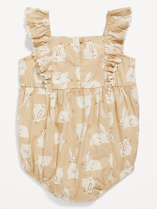 View large product image 2 of 2. Ruffled One-Piece Romper for Baby