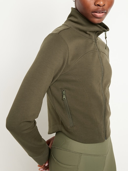Image number 7 showing, Dynamic Fleece Crop Zip Jacket